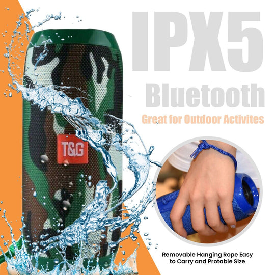 Bluetooth Speaker Wireless Waterproof Outdoor Stereo Bass USB/TF/FM Radio LOUD