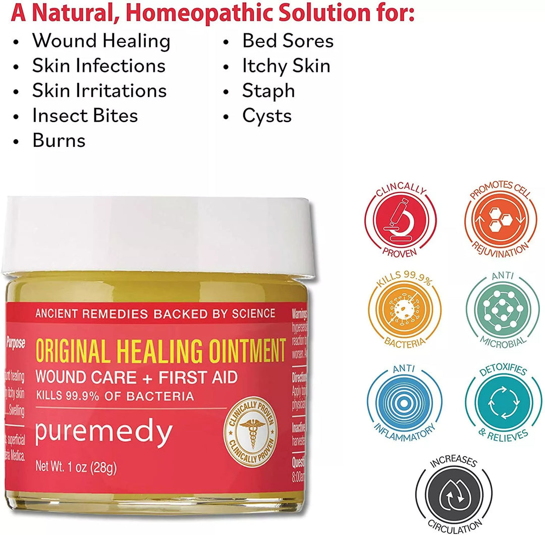 Puremedy Original Healing Ointment (1oz) First Aid + Wound Care