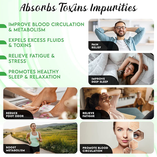 Normace Detox Foot Patches Pads Body Toxins Feet Deep Cleansing Herbal