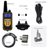 Dog Shock Training Collar Rechargeable Remote Control Waterproof IP67 875 Yards
