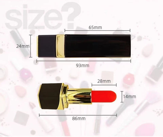 Mini Lipstick-Shaped Personal Massager, USB Rechargeable, 10 Modes, Compact & Travel Friendly