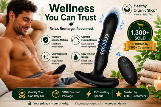 Rechargeable Prostate Massager with Remote Control – Silicone Personal Wellness Device, USB Rechargeable