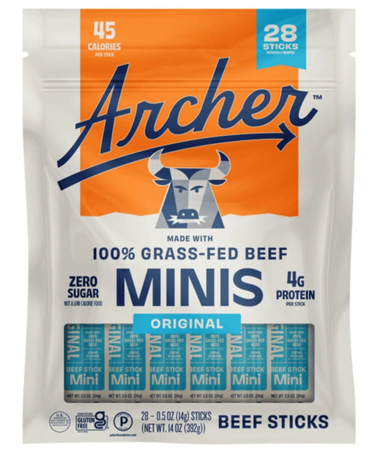 Archer Original Beef Mini Sticks 0.5oz 28Count Bag