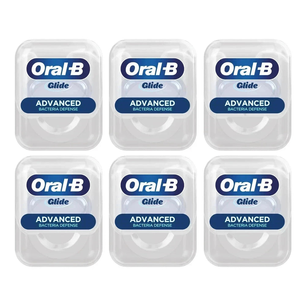 Oral-B Glide Floss, Advanced Bacterial Defense, 6 Count