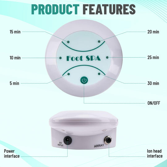 Healifeco 2.0 Foot Spa Detox Ionic at Home Bath Machine Soak to Remove Toxins