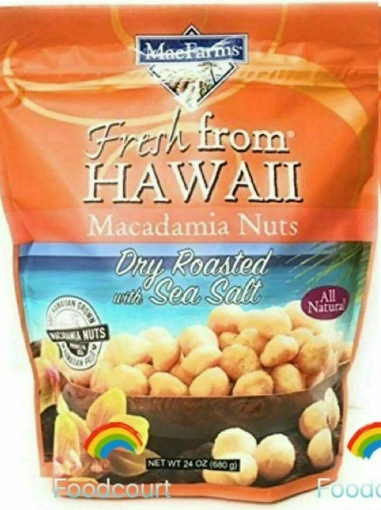 MacFarms Hawaii Macadamia Nuts 24oz – Dry Roasted with Sea Salt EXP 01/27