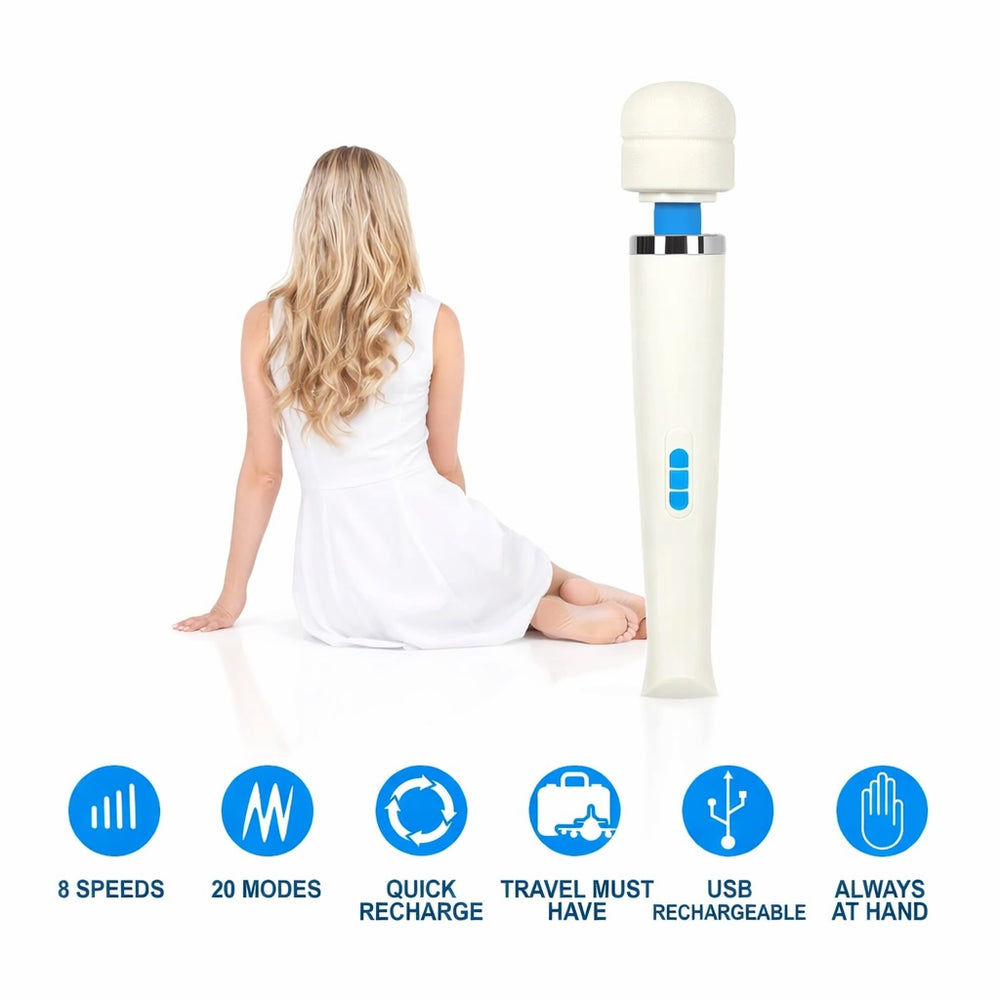 HV 270 Rechargeable Wand Massager – Variable Speed Cordless Multi Function