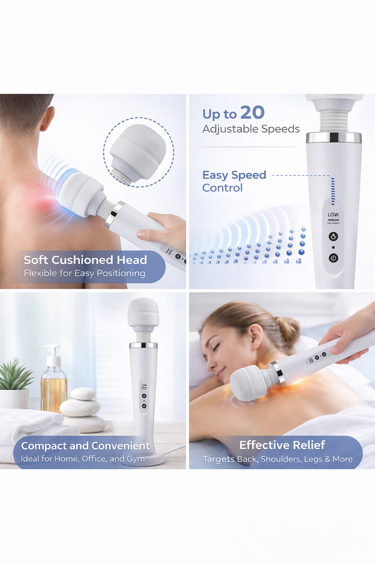 Wired Handheld Body Massager – Powerful Deep Tissue Muscle Relief