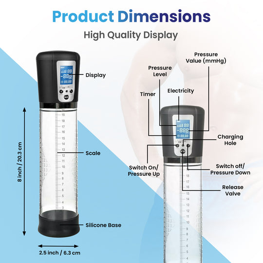 Men's Vacuum Pump Plus Pump Men's Enhanced Growth Electric Pump
