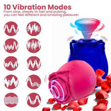 Rose Vibrator Sucking Clit G-Spot Vagina Sex Toys for Women To Reach Best Climax