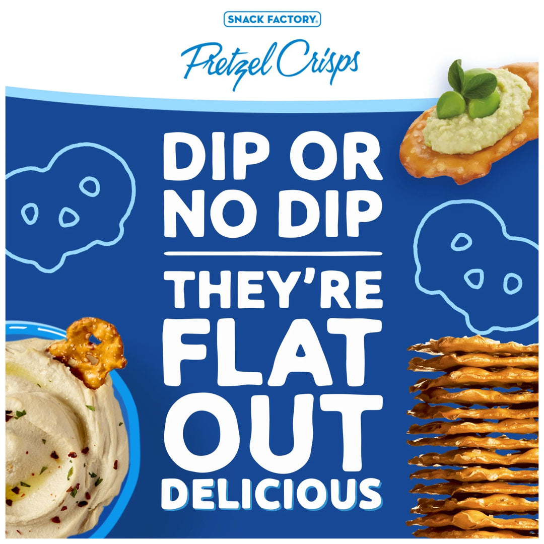 Snack Factory Pretzel Crisps, Organic Original, 28 oz