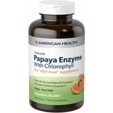 American Health Papaya Enzyme w/Chlorophyll Chewable 600 Tablets